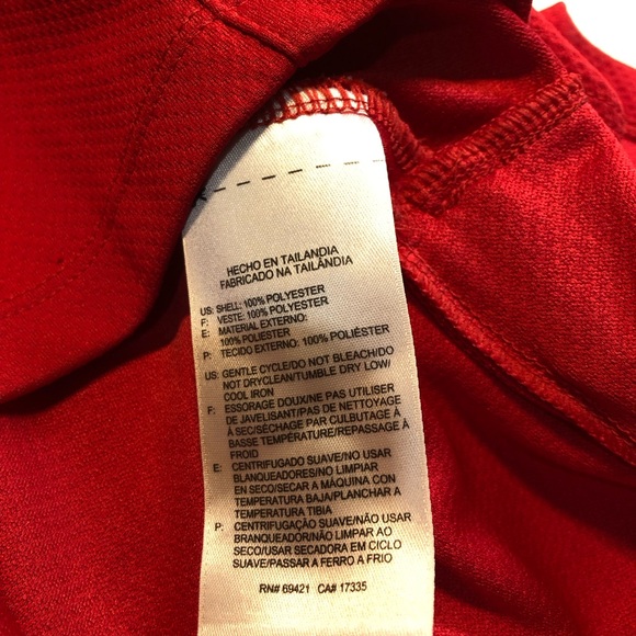 Reebok play Dry Shirt, front zip pocket Men’s Large running shirt - Picture 12 of 14